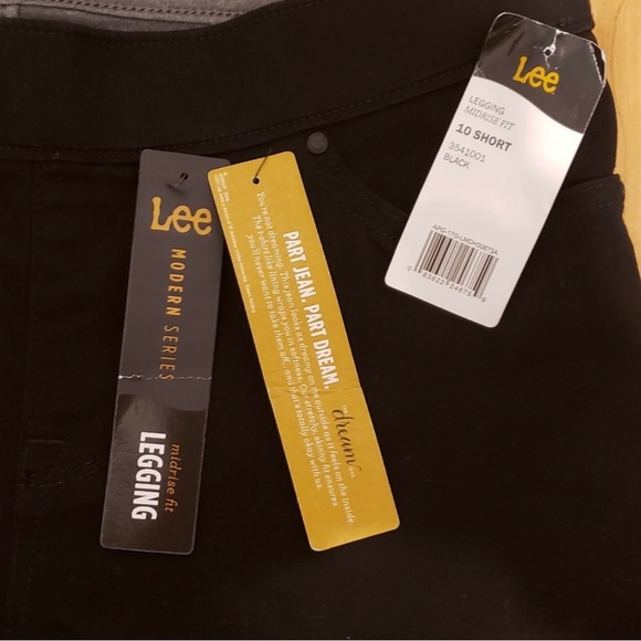 Black Lee Jeggings, Size 10 Short, NWT - Picture 5 of 8